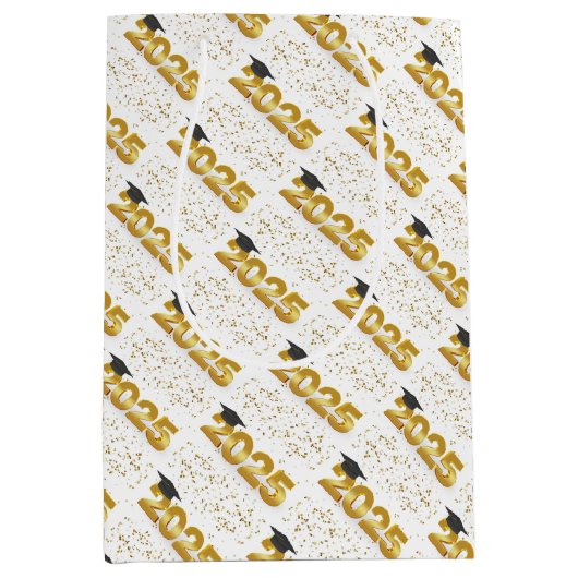 Feestelijk Afstuderen 2025 Medium Cadeauzakje (Voorkant)