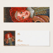 Feestelijk Angel Gift Label Mini Visitekaartjes (Voorkant /achterkant)