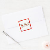 Feestelijk Be Merry Holiday Gift Label Stickers (Envelop)