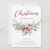 Feestelijk Bedrijf Kantoor Corporate Christmas Par Kaart (Voorkant)