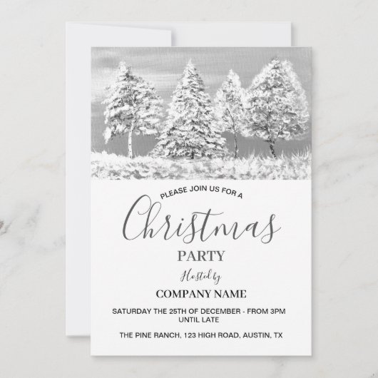 Feestelijk Bedrijf Kantoor Corporate Christmas Par Kaart (Voorkant)