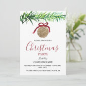 Feestelijk Bedrijf Kantoor Corporate Christmas Par Kaart (Staand voorkant)