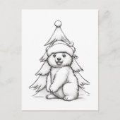 Feestelijk beer kinder kleurstof briefkaart (Voorkant)