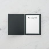 Feestelijk bericht toevoegen Kersttrein Feestdagen Kaart (Binnen)