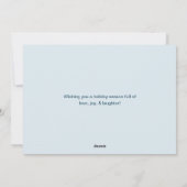 Feestelijk Blij en Helder Niet-Foto Feestdagenkaart (Achterkant)