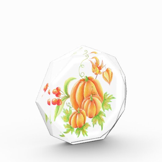 Feestelijk boeket met pompoen fotoblokken (Links)