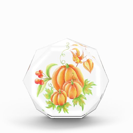 Feestelijk boeket met pompoen fotoblokken (Voorkant)