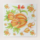 Feestelijk boeket met pompoen legpuzzel (Horizontaal)