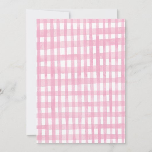 Feestelijk Boerderij Barnyard Party Animals Girls  Kaart (Achterkant)