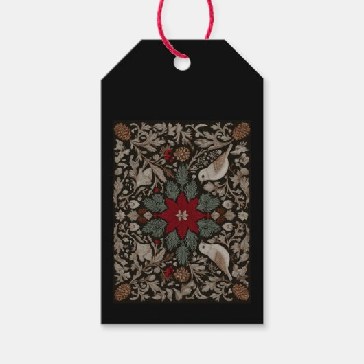 feestelijk borduurwerk cadeaulabel (Voorkant)