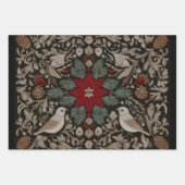 feestelijk borduurwerk inpakpapier vel (Voorkant)