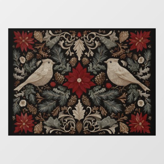 feestelijk borduurwerk raamsticker (Vel)