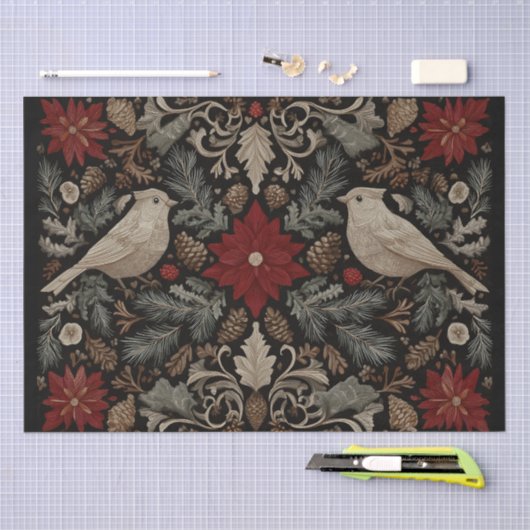 feestelijk borduurwerk tissuepapier (Craft)