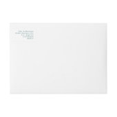 Feestelijk Botanisch Wit Kerstmis Retouradres (Voorkant)