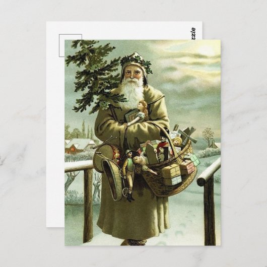 feestelijk Briefkaart kerst kerstkerstfeestdag (Voorkant / Achterkant)