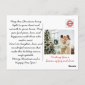 feestelijk Briefkaart met kerstthema (Achterkant)