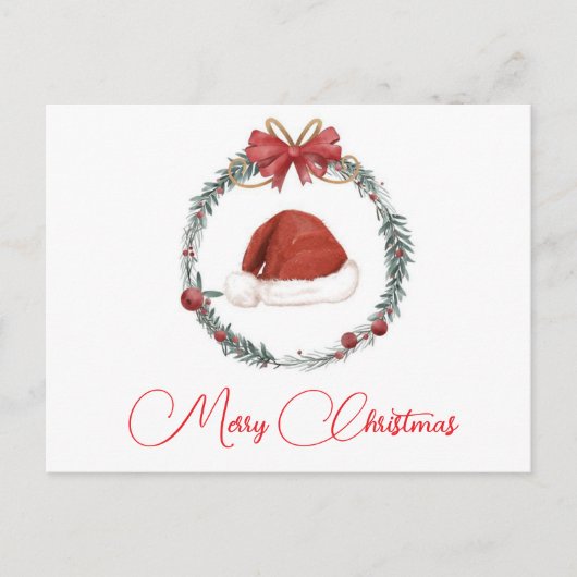 feestelijk Briefkaart met kerstthema (Voorkant)