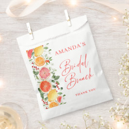 Feestelijk Bright Floral Citrus Slice Vrijgezellen Bedankzakje
