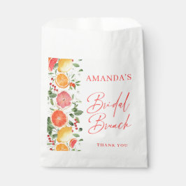 Feestelijk Bright Floral Citrus Slice Vrijgezellen Bedankzakje