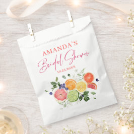 Feestelijk Bright Floral Citrus Slice Vrijgezellen Bedankzakje