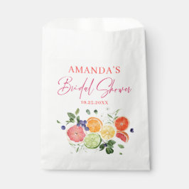 Feestelijk Bright Floral Citrus Slice Vrijgezellen Bedankzakje