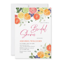 Feestelijk Bright Floral Citrus Slice Vrijgezellen