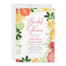 Feestelijk Bright Floral Citrus Slice Vrijgezellen