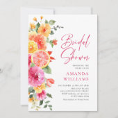 Feestelijk Bright Flowers Floral Citrus Vrijgezell Kaart (Voorkant)