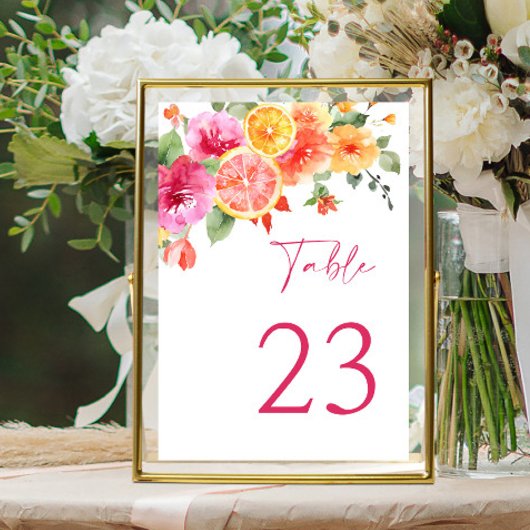 Feestelijk Bright Flowers Floral Citrus Vrijgezell Kaart