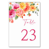 Feestelijk Bright Flowers Floral Citrus Vrijgezell Kaart (Voorkant)