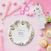 Feestelijk Bruids Papier Bord | Holly Christmas Th (Feest)