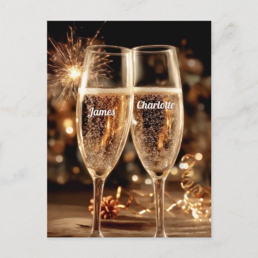 Feestelijk Champagnemoment Briefkaart (Voorkant)
