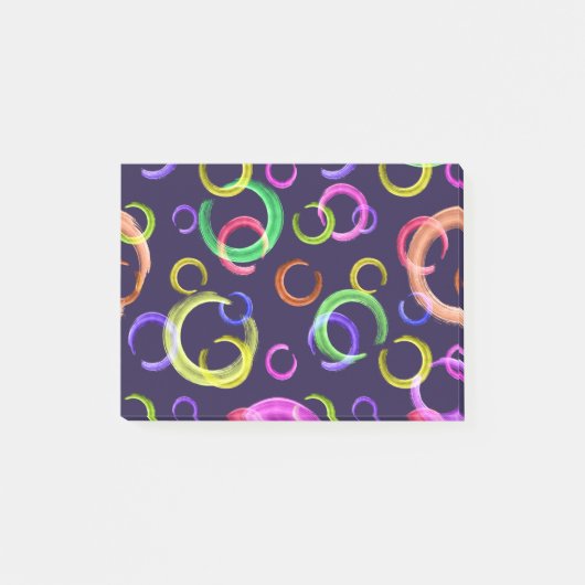 Feestelijk, chaotisch, kleurrijk, confetti, stippe post-it® notes (Voorkant)