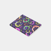 Feestelijk, chaotisch, kleurrijk, confetti, stippe post-it® notes (Schuin)