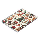 Feestelijk Cheer Christmas Pattern Notitieboek (Linkerzijde)