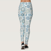 Feestelijk Chique Bloemen Mandala Sneeuwvlokken pa Leggings (Achterkant)