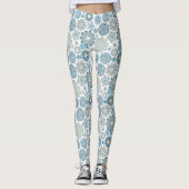 Feestelijk Chique Bloemen Mandala Sneeuwvlokken pa Leggings (Voorkant)