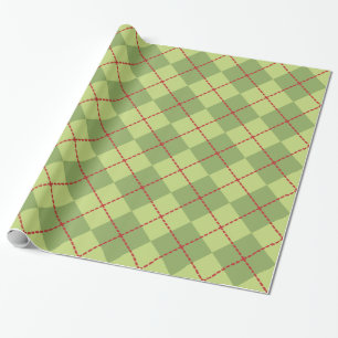 Feestelijk Christmas Argyle inpakpapier