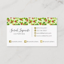 Feestelijk Cranberry fruitpatroon, groen