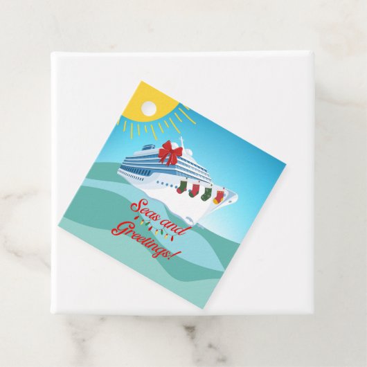 feestelijk cruiseschip bedankjes labels (In situ)