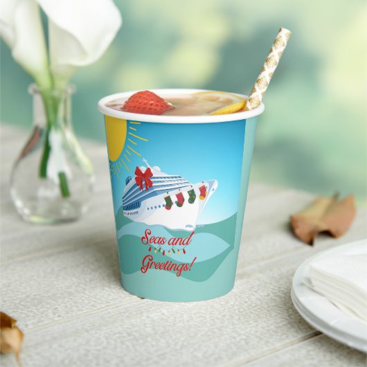feestelijk cruiseschip papieren bekers (Insitu)