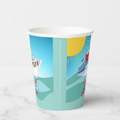 feestelijk cruiseschip papieren bekers (Rechts)