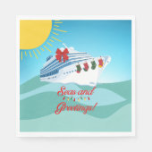 feestelijk cruiseschip servet (Voorkant)