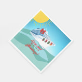 feestelijk cruiseschip servet (Hoek)