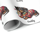 Feestelijk Dachshund Delight Wrapping Papier (Rol Hoek)