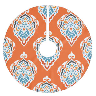 Feestelijk damast  dessin, elegant design. kerstboom rok