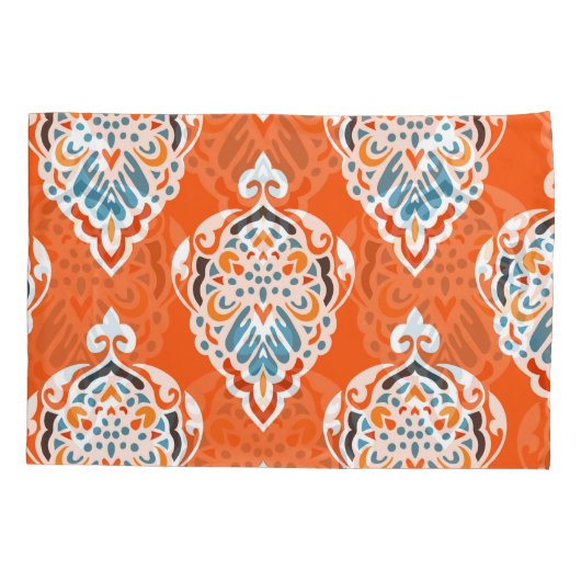 Feestelijk damast  dessin, elegant design. kussensloop (Achterkant)