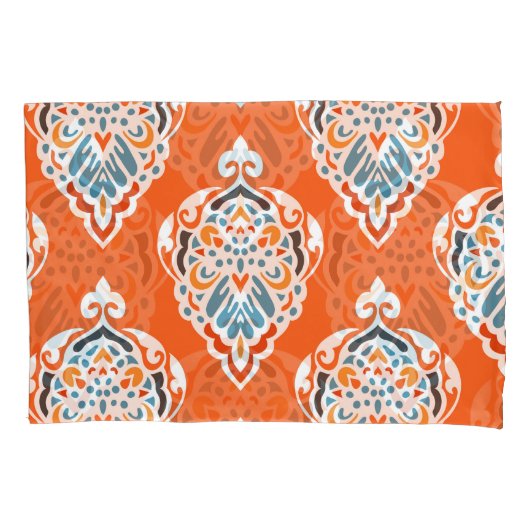 Feestelijk damast  dessin, elegant design. kussensloop (Voorkant)