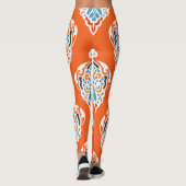 Feestelijk damast  dessin, elegant design. leggings (Achterkant)