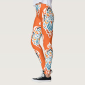 Feestelijk damast  dessin, elegant design. leggings (Links)